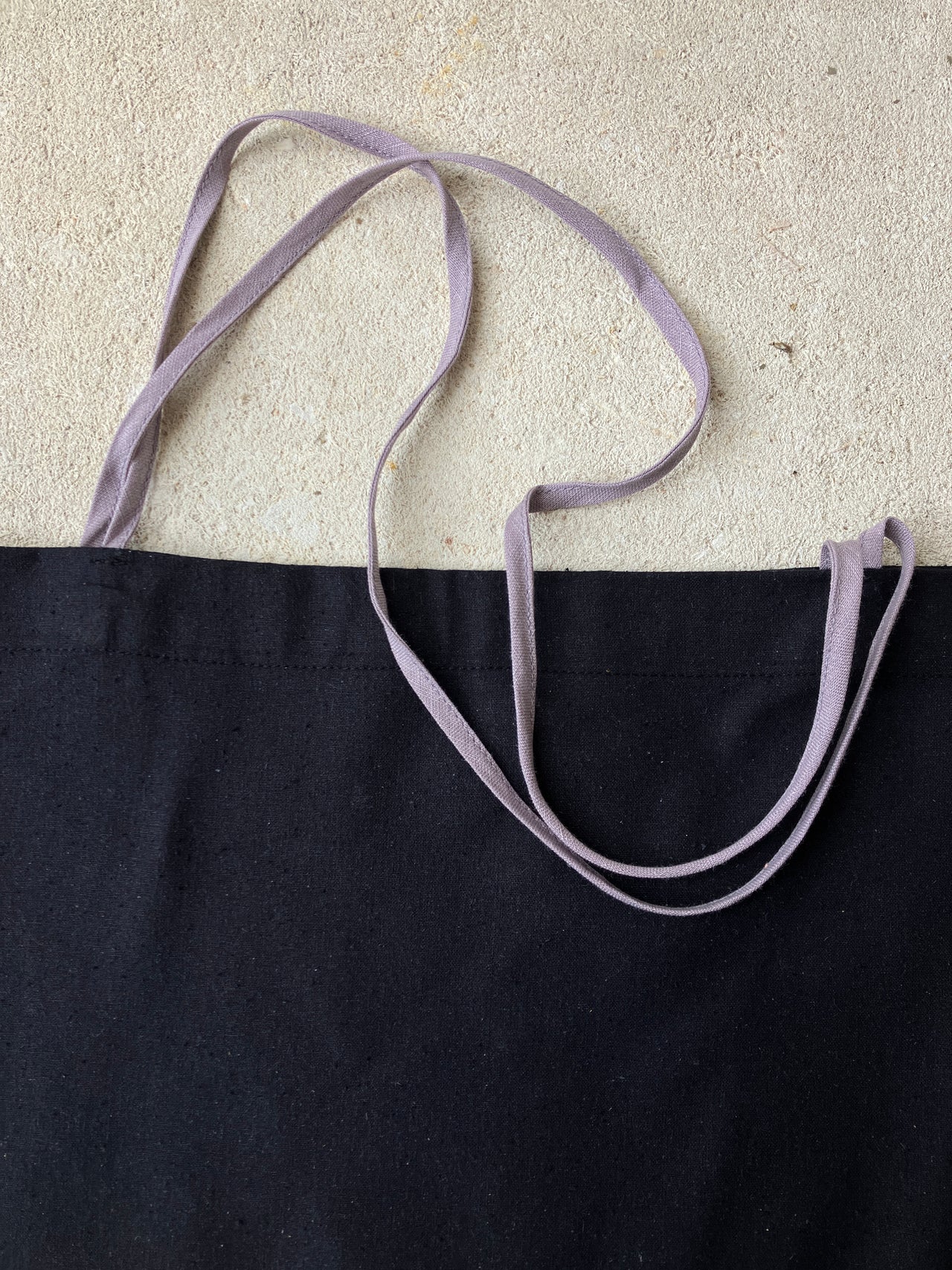 Tera Bag - Wild Silk & Linen - Black / Purple