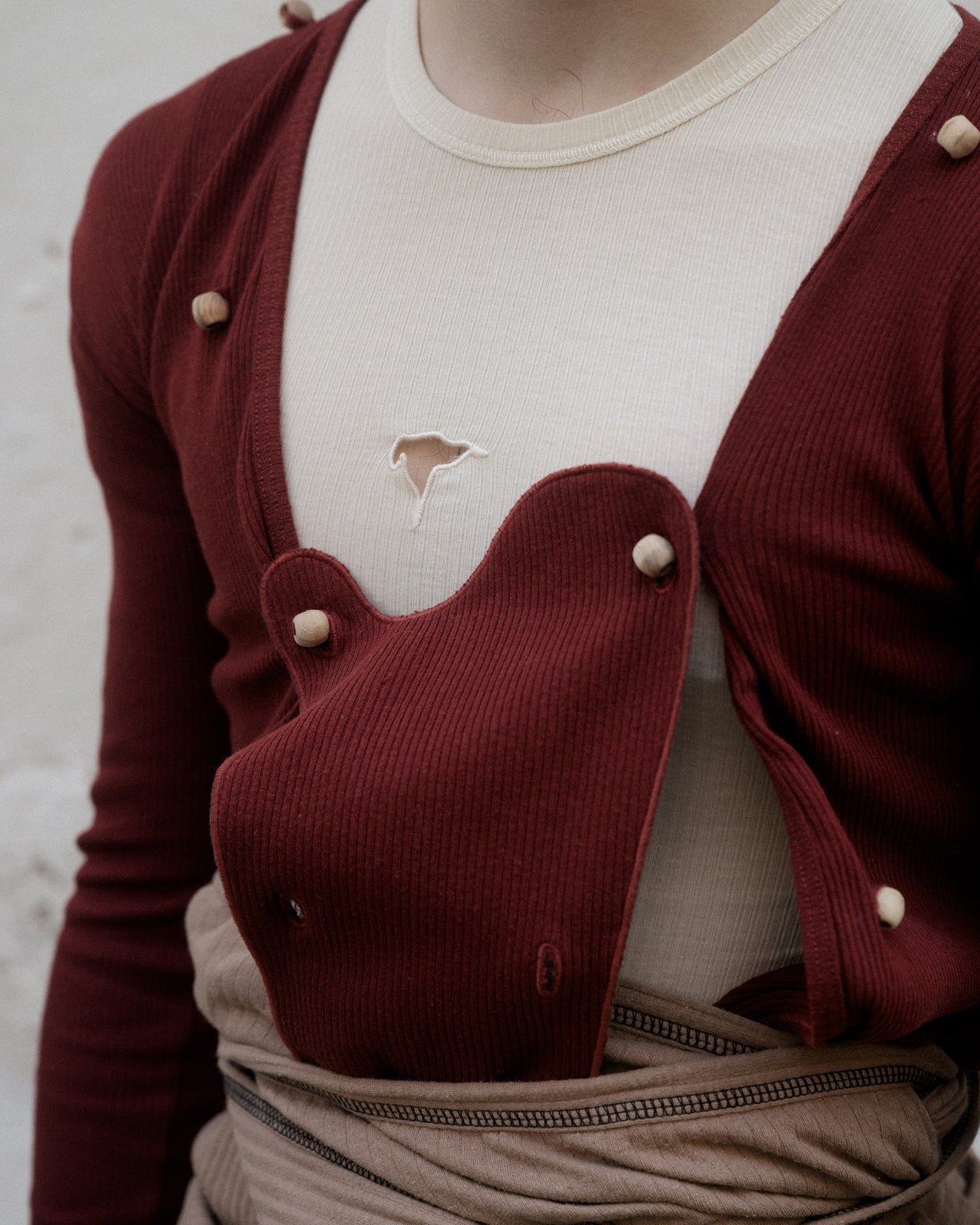 Incus Tee - Organic Cotton Rib - Undyed