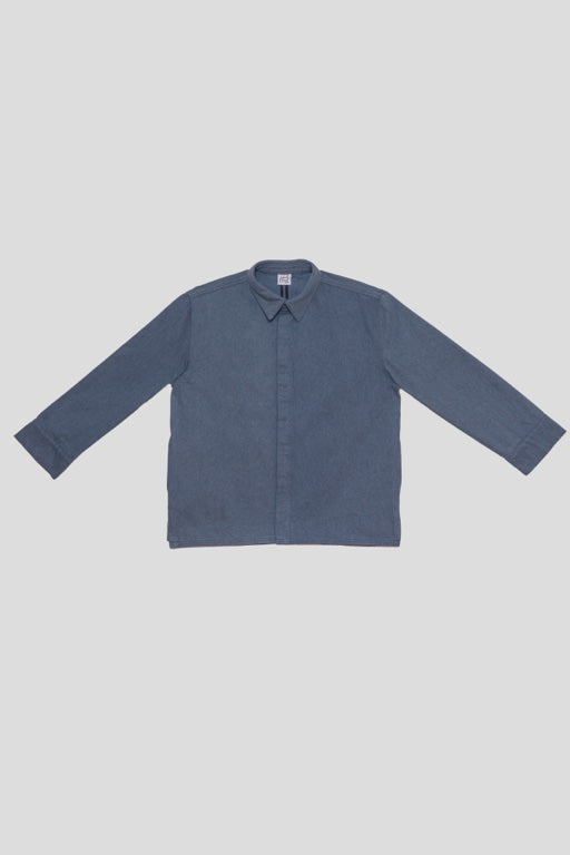 Indre Jacket - Recycled Cotton - Grey/Blue - AU22