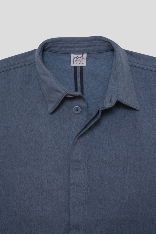 Indre Jacket - Recycled Cotton - Grey/Blue - AU22