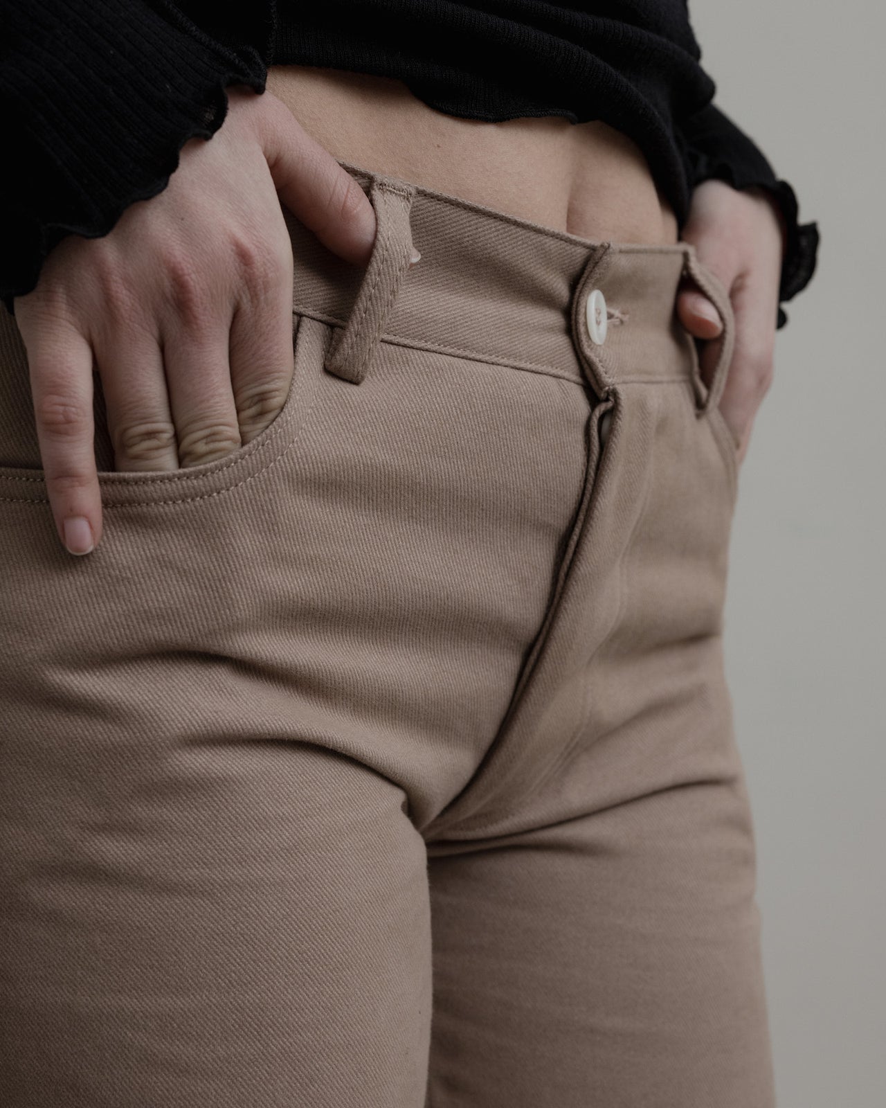 Indre Pants - Cotton Canvas - Camel - WT23