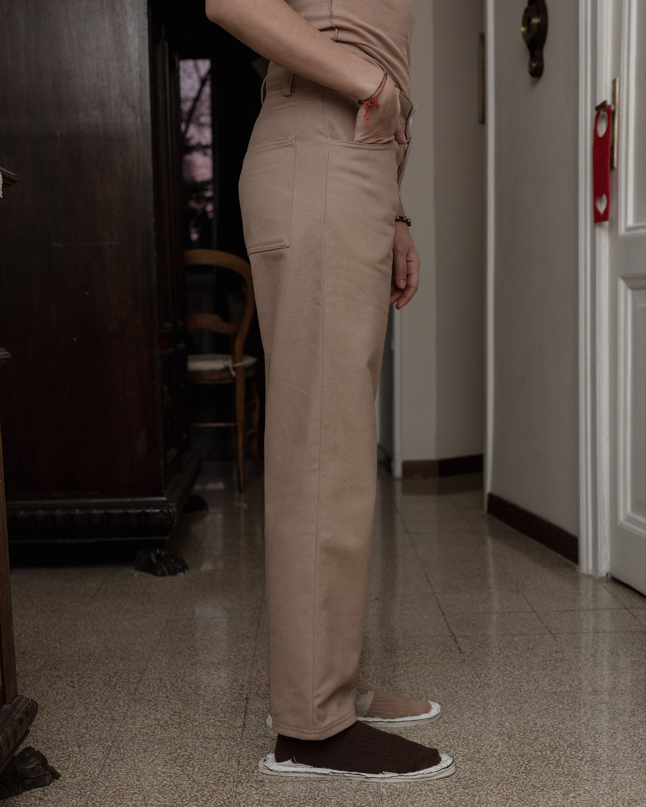 Indre Pants - Cotton Canvas - Camel - WT23