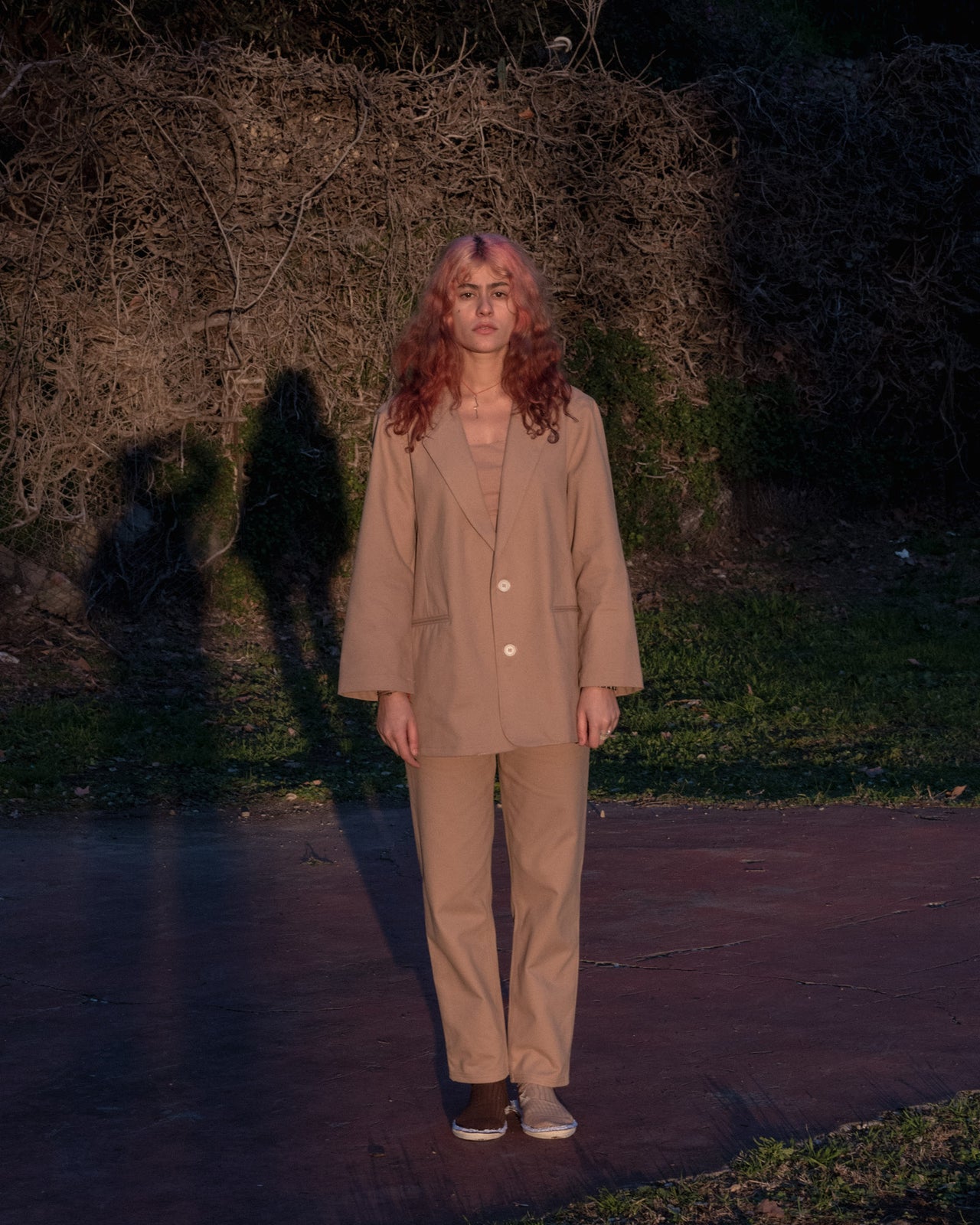 Indre Pants - Cotton Canvas - Camel - WT23