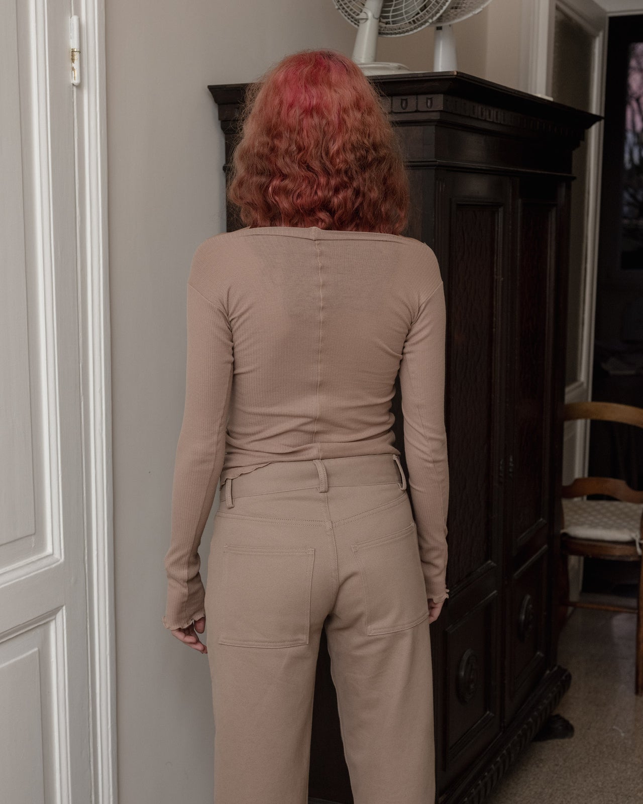 Indre Pants - Cotton Canvas - Camel - WT23