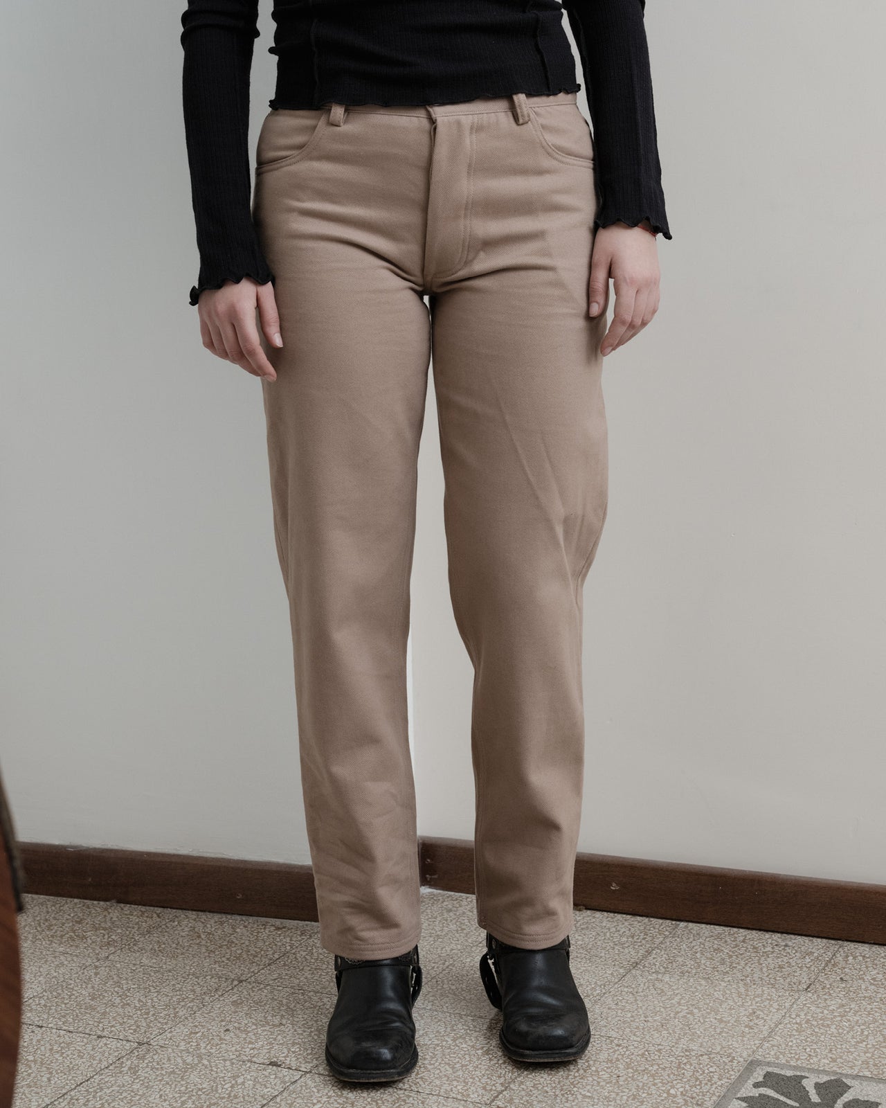 Indre Pants - Cotton Canvas - Camel - WT23