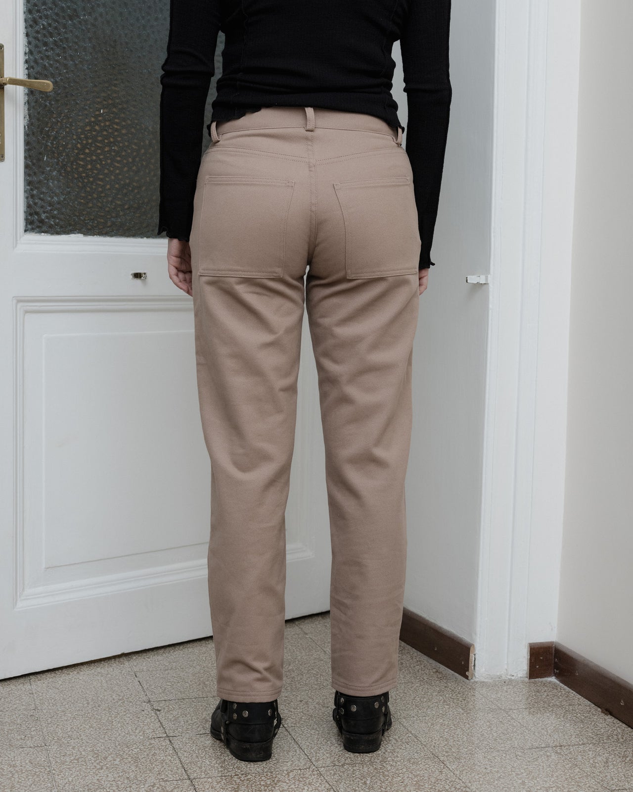 Indre Pants - Cotton Canvas - Camel - WT23