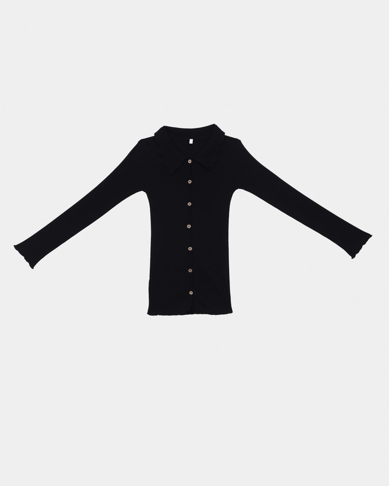 Iso Shirt - Recycled Cotton Rib - Black