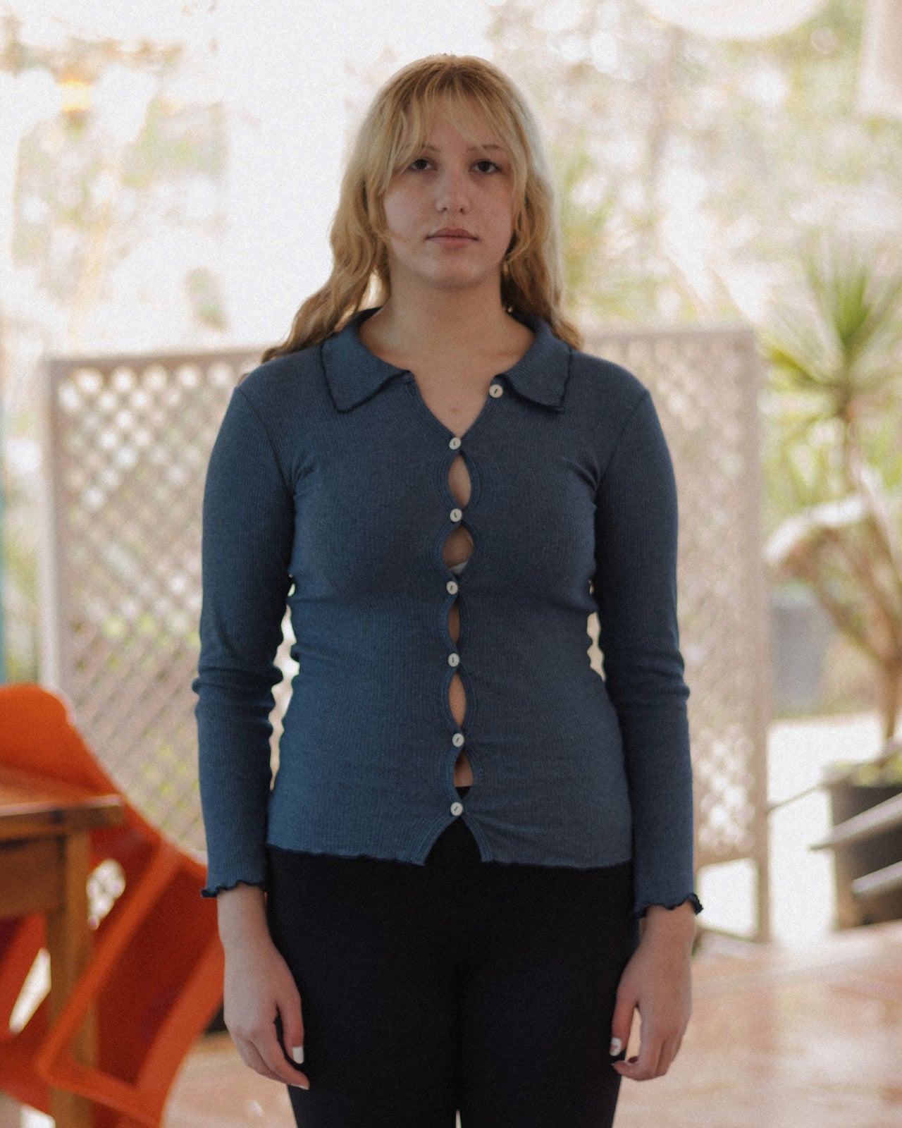 Iso Shirt - Recycled Cotton Rib - Denim