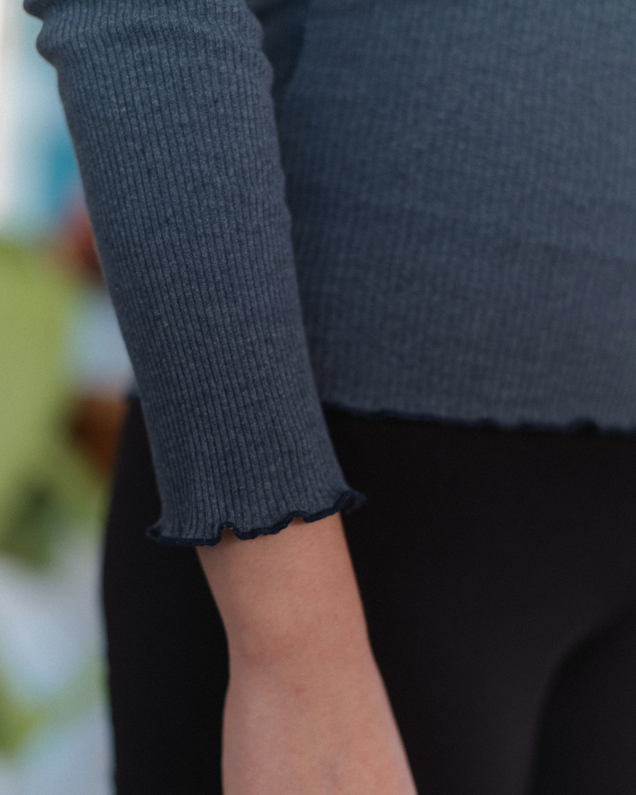 Iso Shirt - Recycled Cotton Rib - Denim