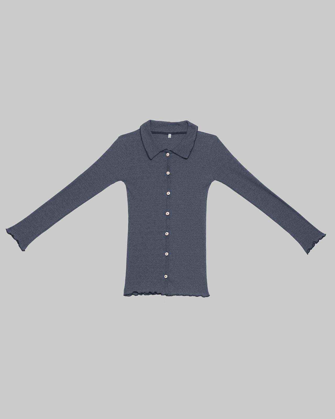 Iso Shirt - Recycled Cotton Rib - Denim