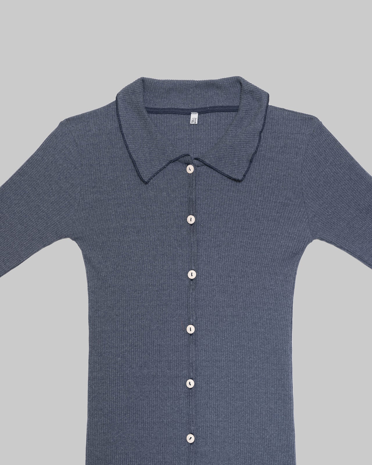 Iso Shirt - Recycled Cotton Rib - Denim