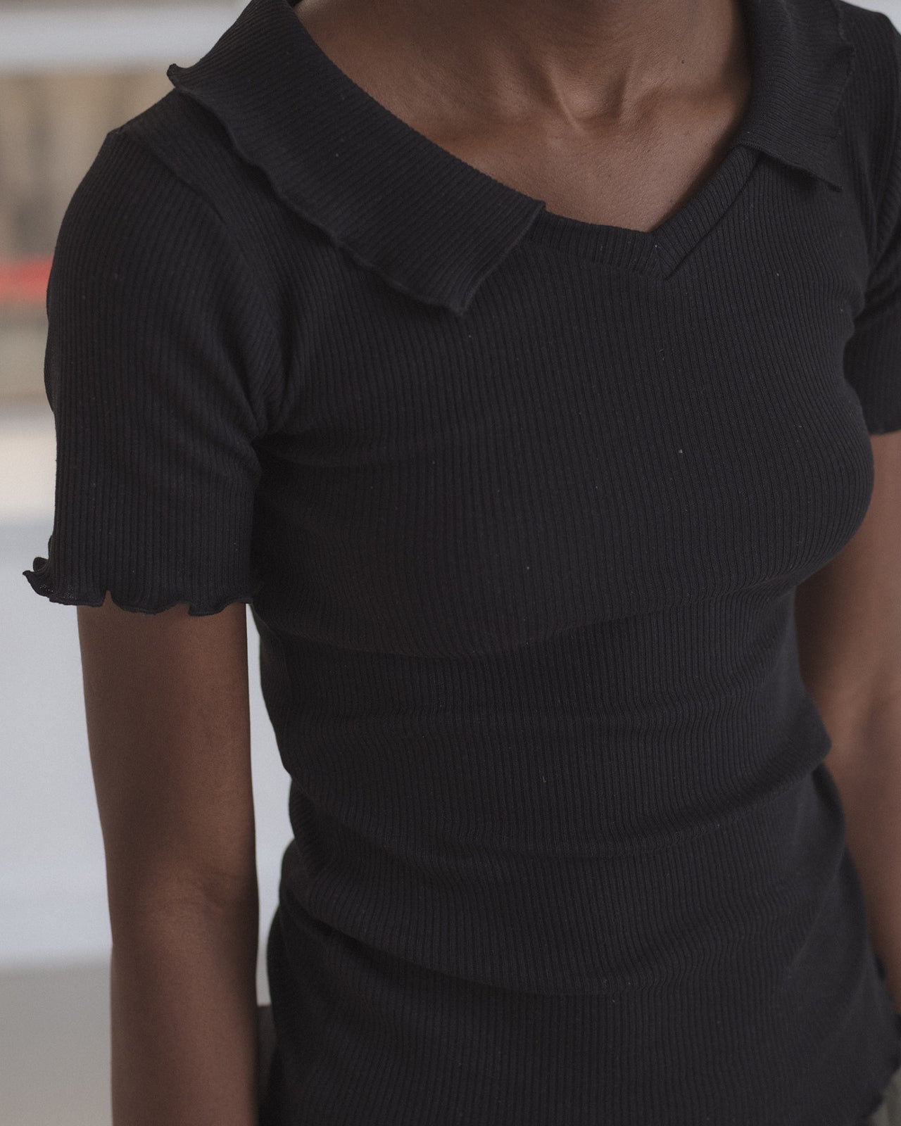 Iso Top - Recycled Cotton Rib - Black