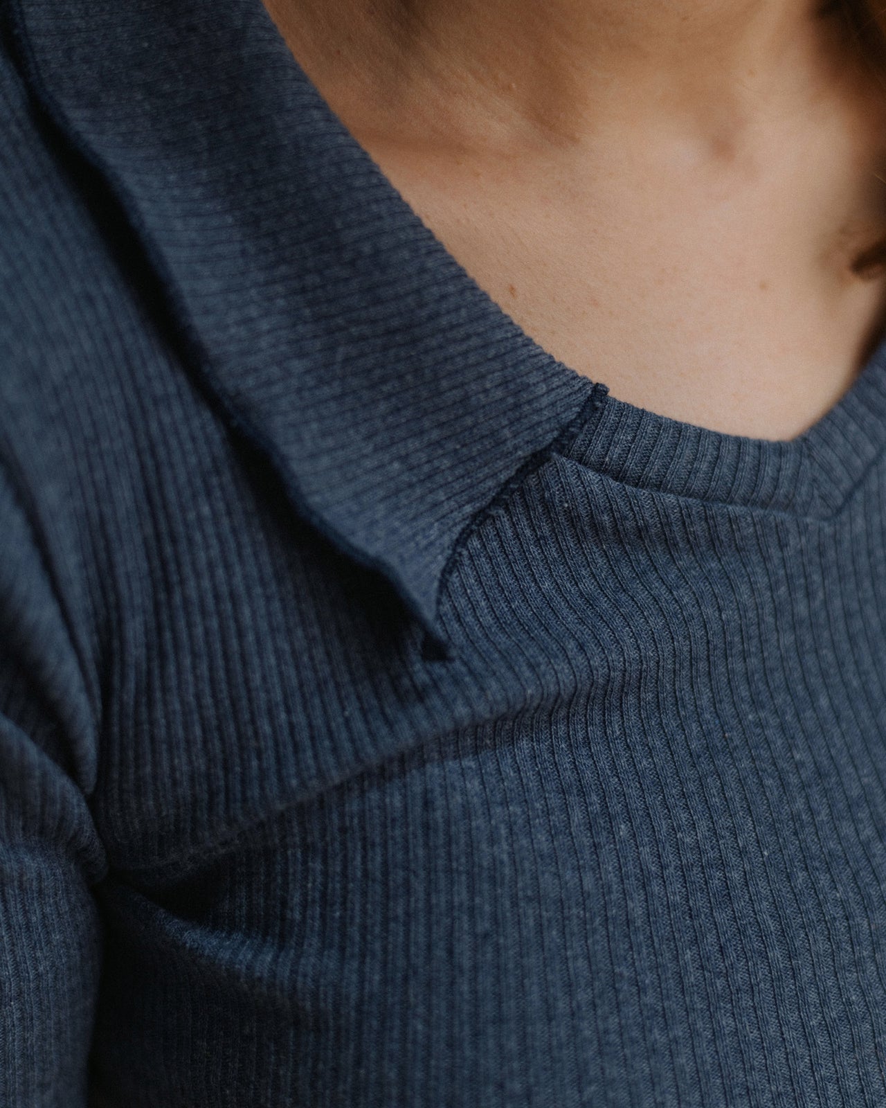 Iso Top - Recycled Cotton Rib - Denim