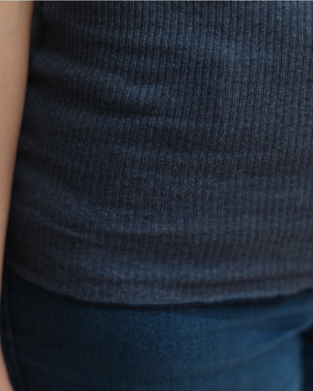 Iso Top - Recycled Cotton Rib - Denim