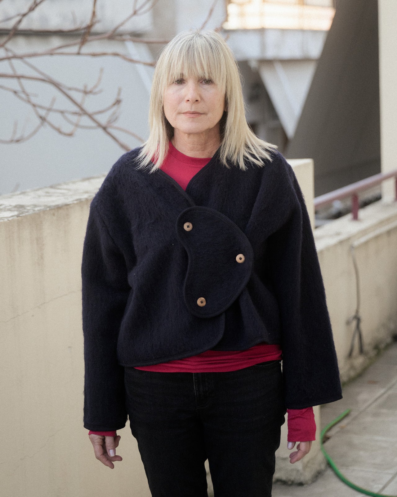 Jaw Jacket - Brushed Wool - Navy