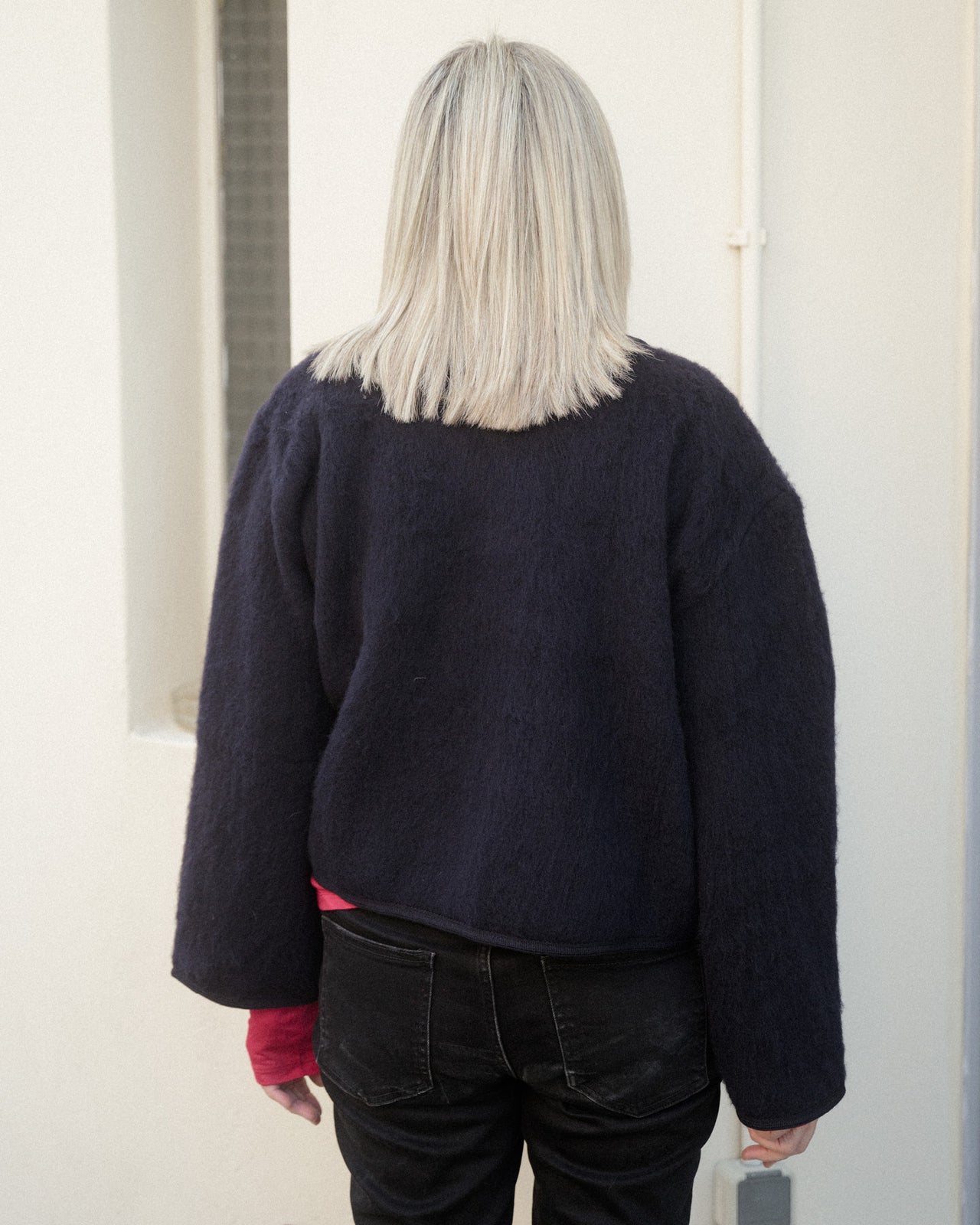 Jaw Jacket - Brushed Wool - Navy