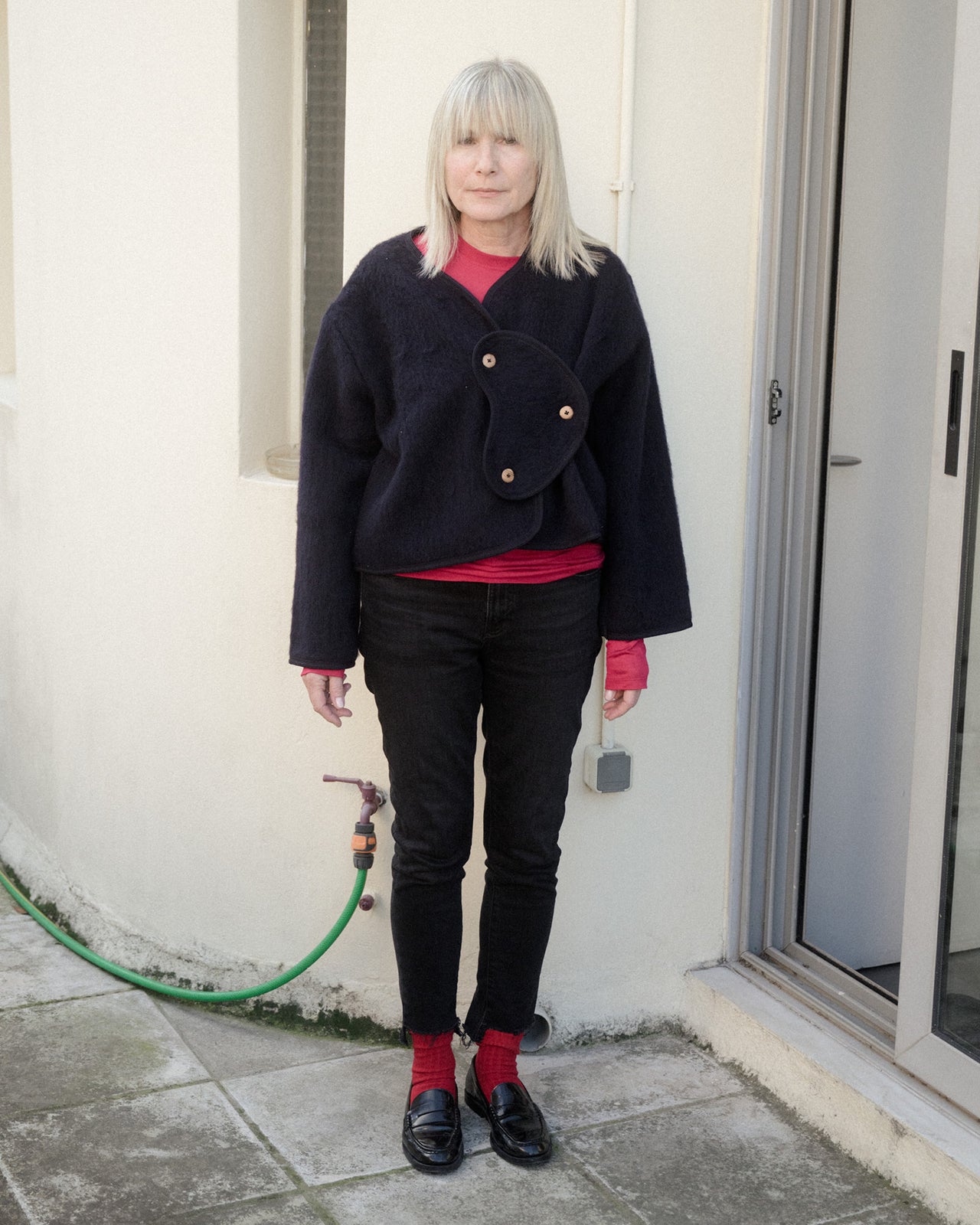 Jaw Jacket - Brushed Wool - Navy