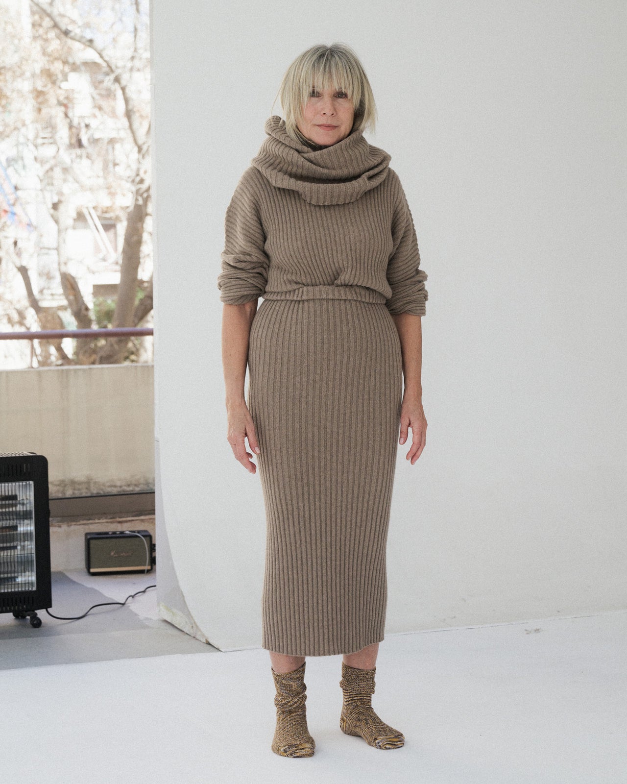 Kai Skirt - Recycled Cashmere - Stoppa Brown
