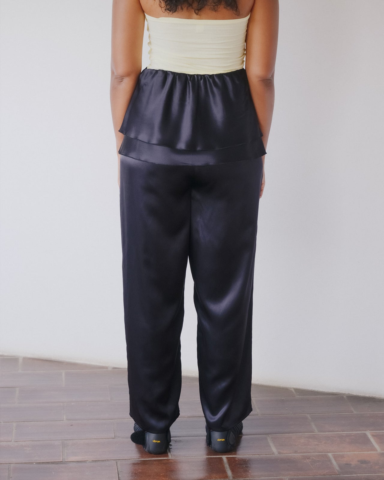 Kin Pants - Silk Satin - Black