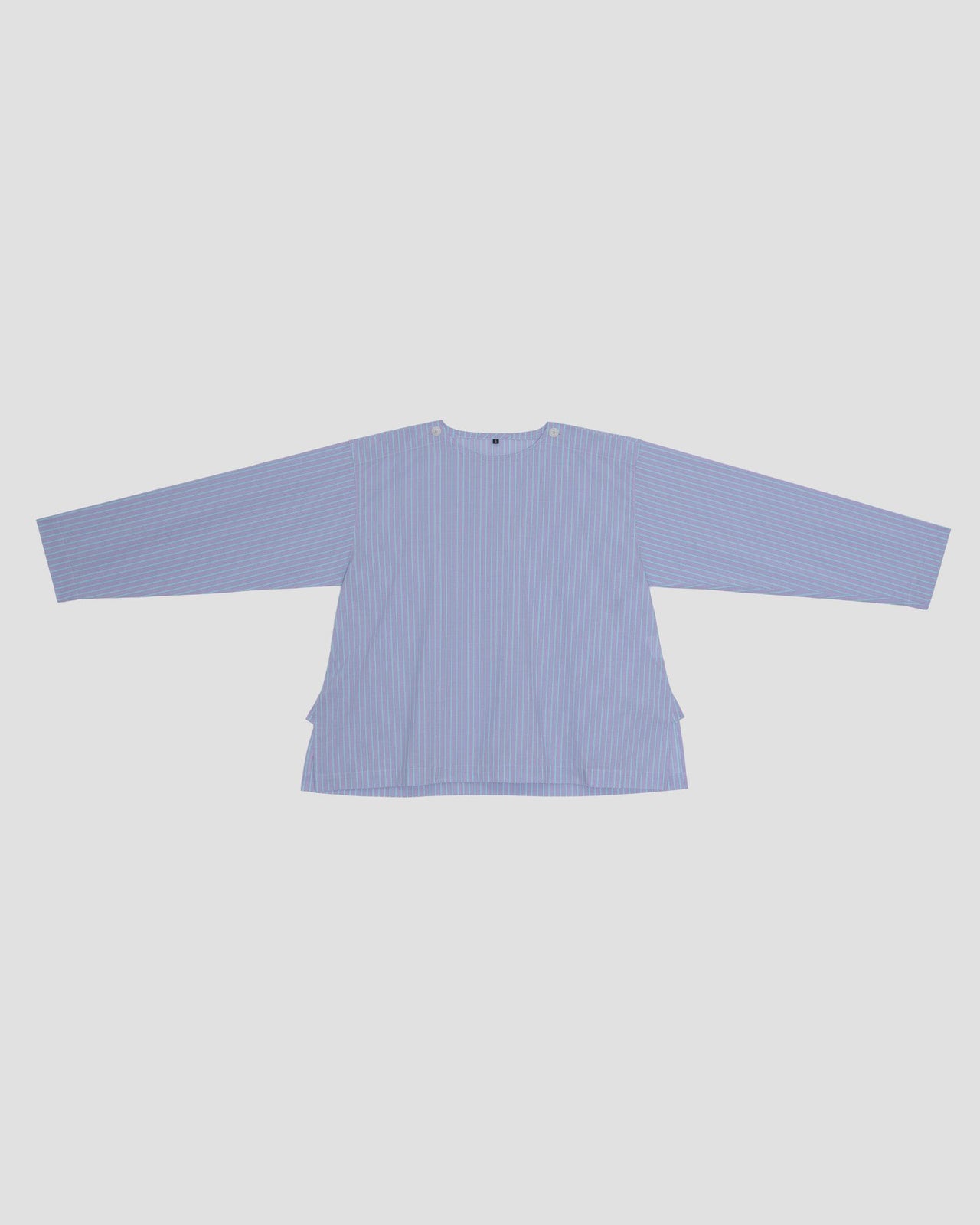 Kolla Blouse - Giza Cotton - Lilac Stripe