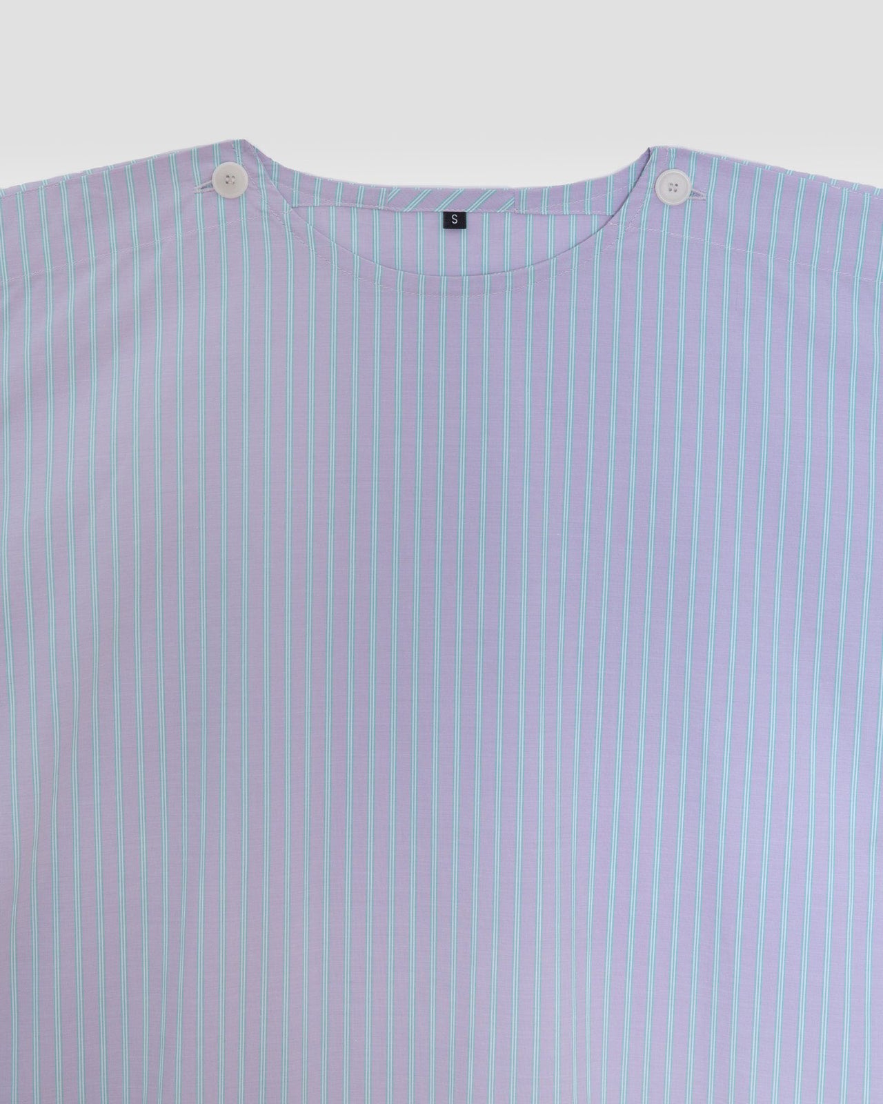 Kolla Blouse - Giza Cotton - Lilac Stripe