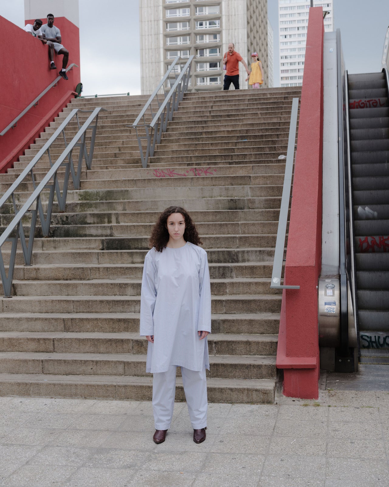 Kolla Pants - Giza Cotton - Lilac Stripe