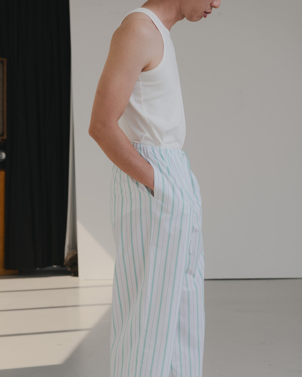 Kolla Pants - Organic Cotton Poplin - Stripe