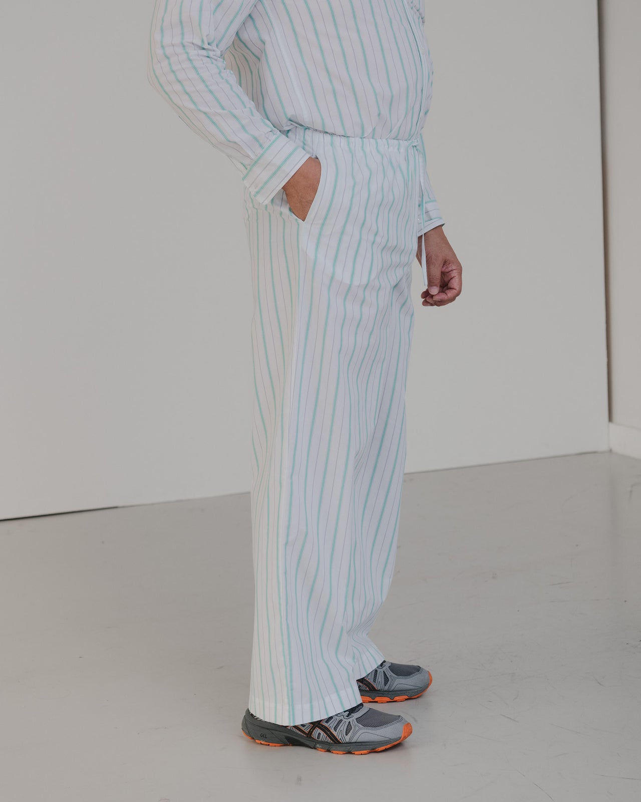 Kolla Pants - Organic Cotton Poplin - Stripe