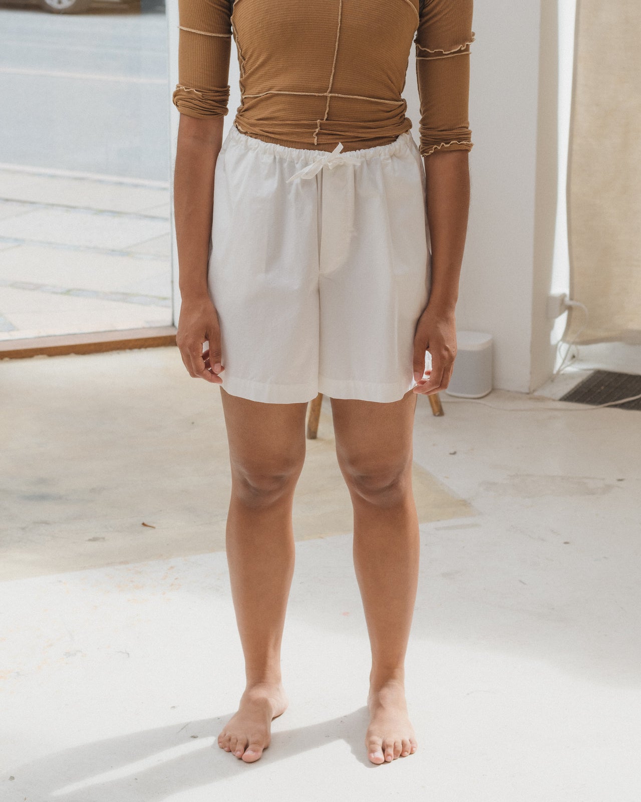 Kolla Shorts - Organic Cotton Poplin - Undyed