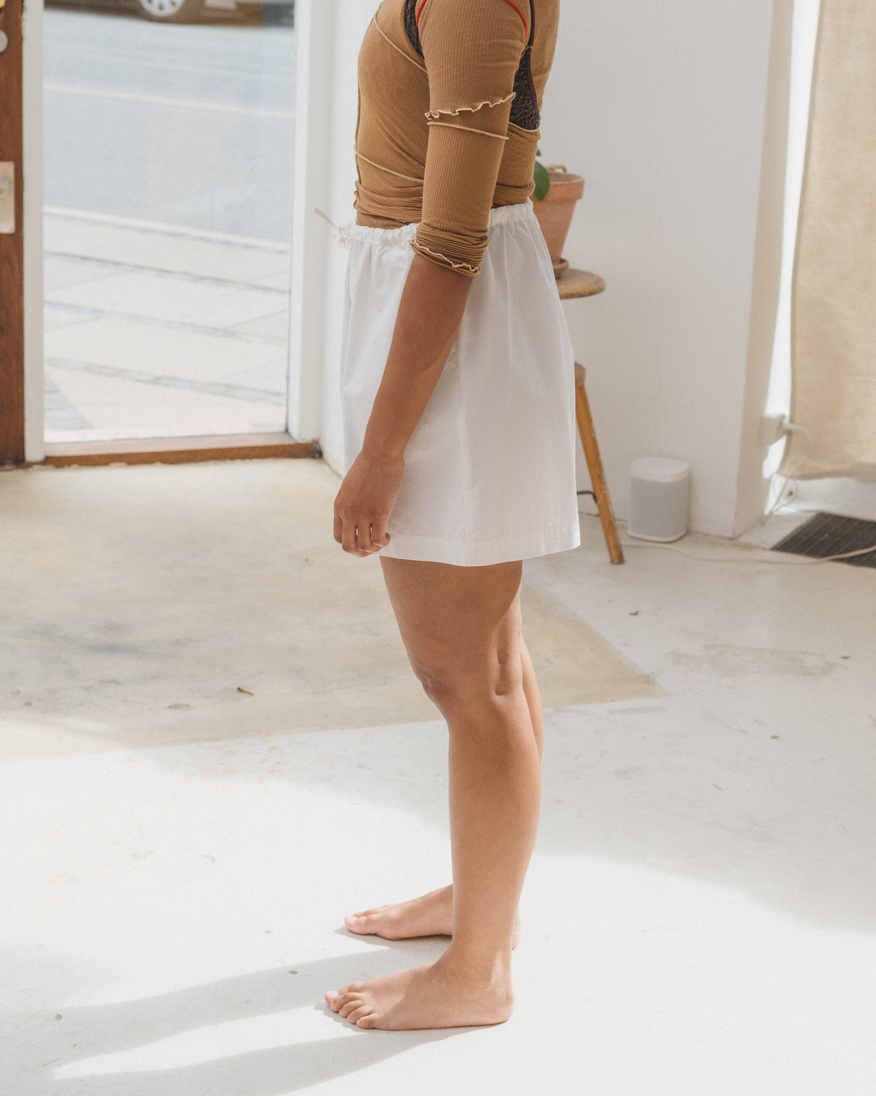 Kolla Shorts - Organic Cotton Poplin - Undyed