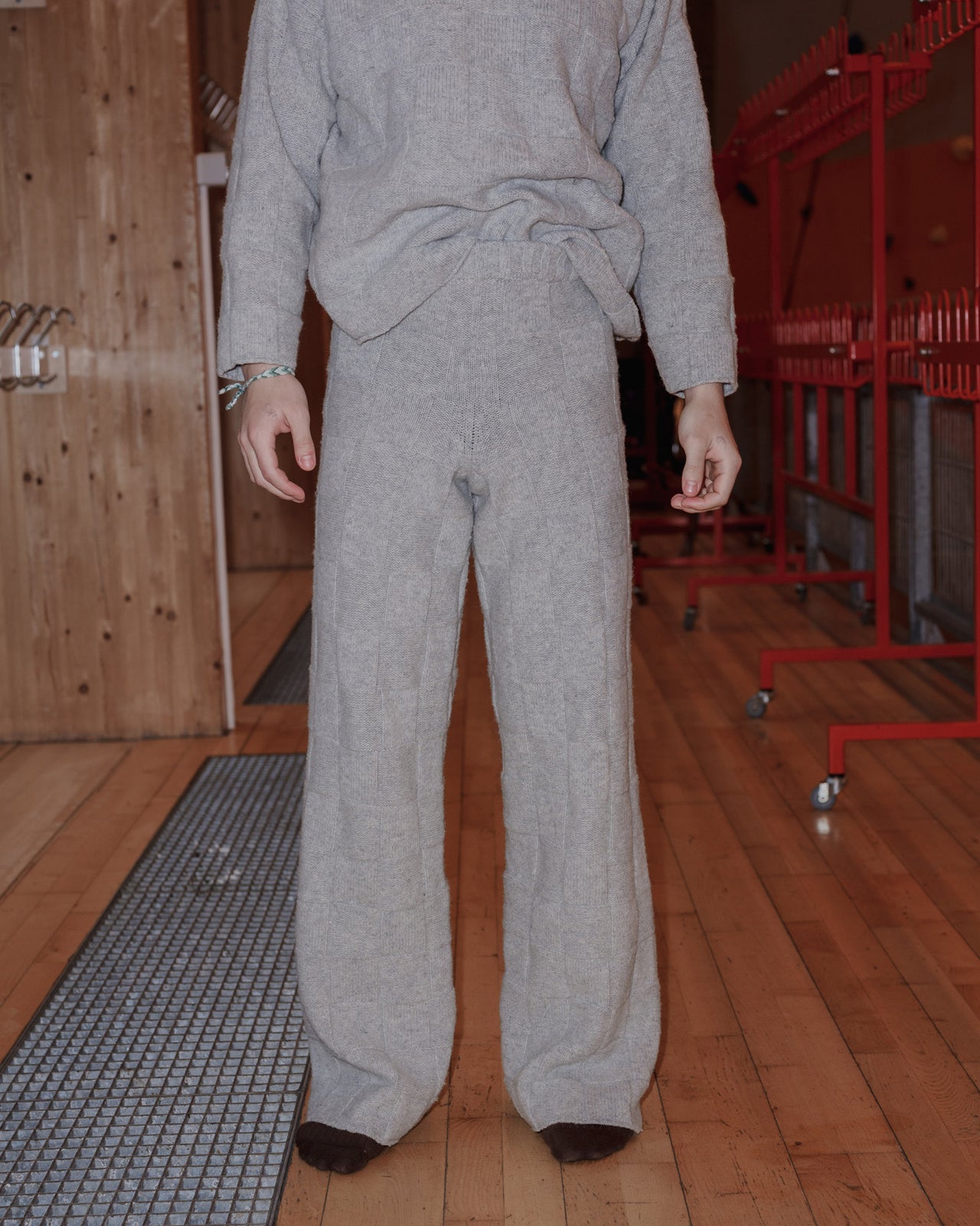 Konak Pants - Recycled Wool - Grey Melange - AU23