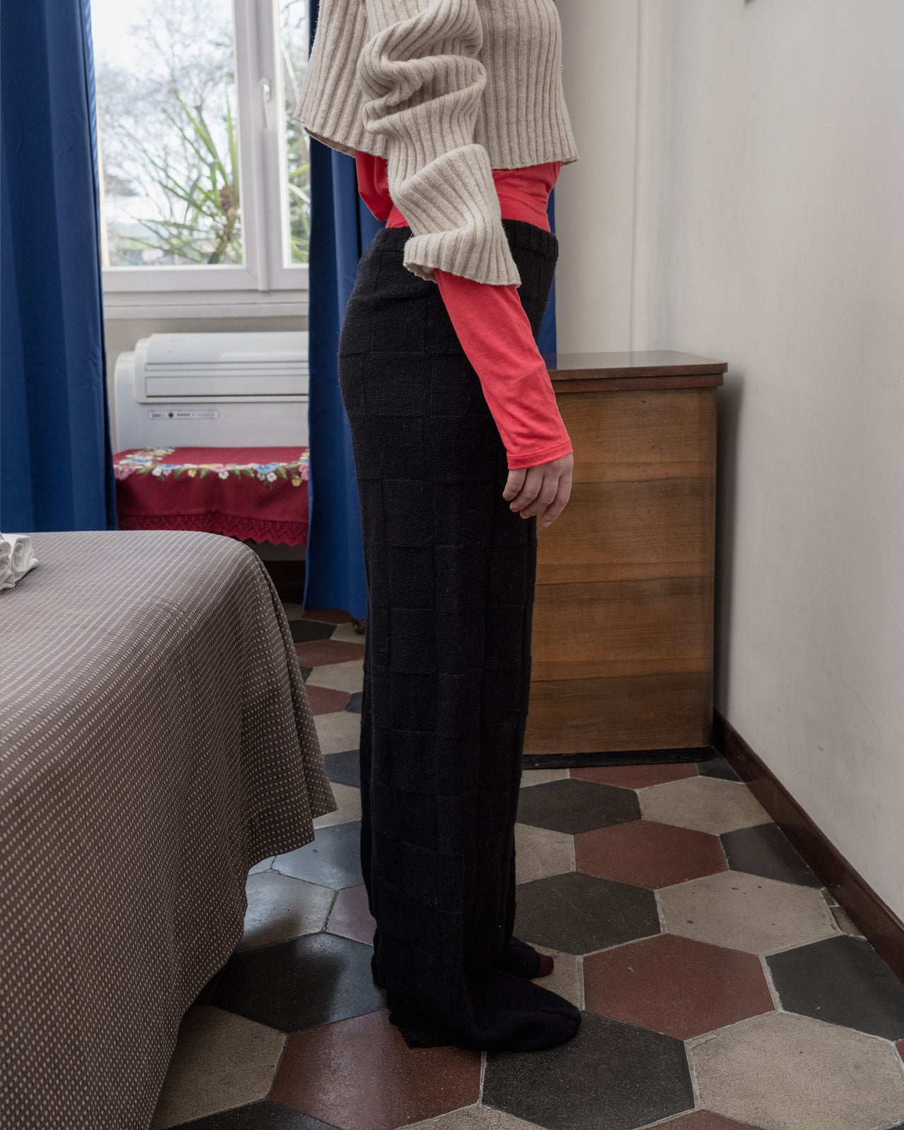 Konak Pants - Recycled Wool - Black - WT23