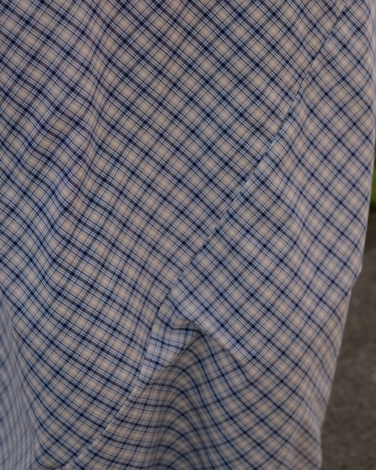 Larva Dress - Organic Cotton - Blue Check