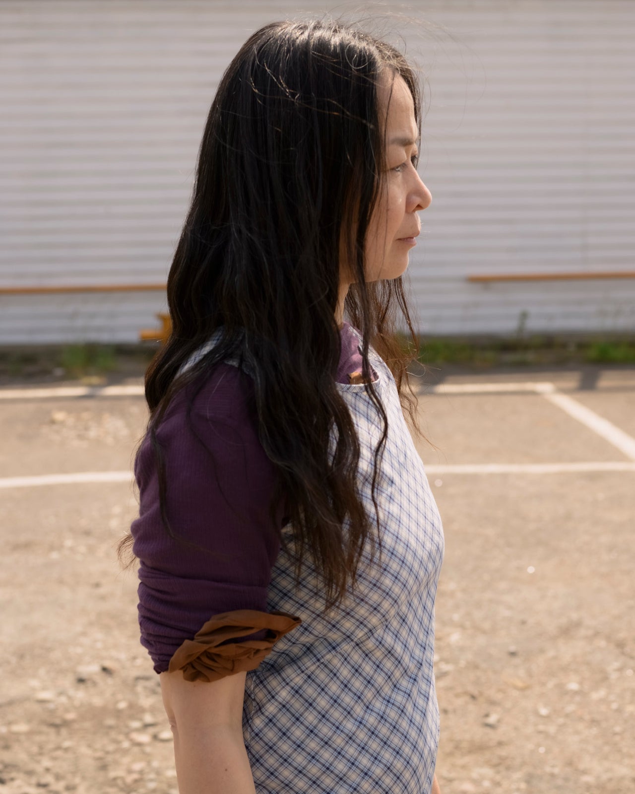 Larva Dress - Organic Cotton - Blue Check