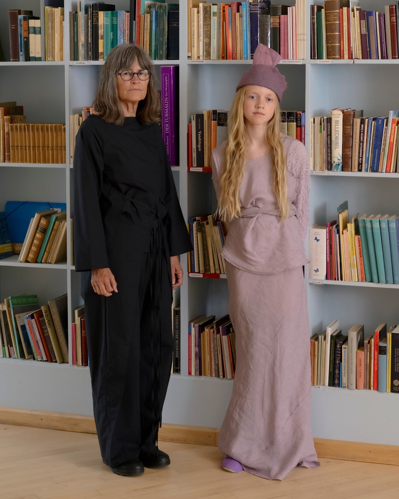 Larva Skirt - Fine Linen - Mori Purple
