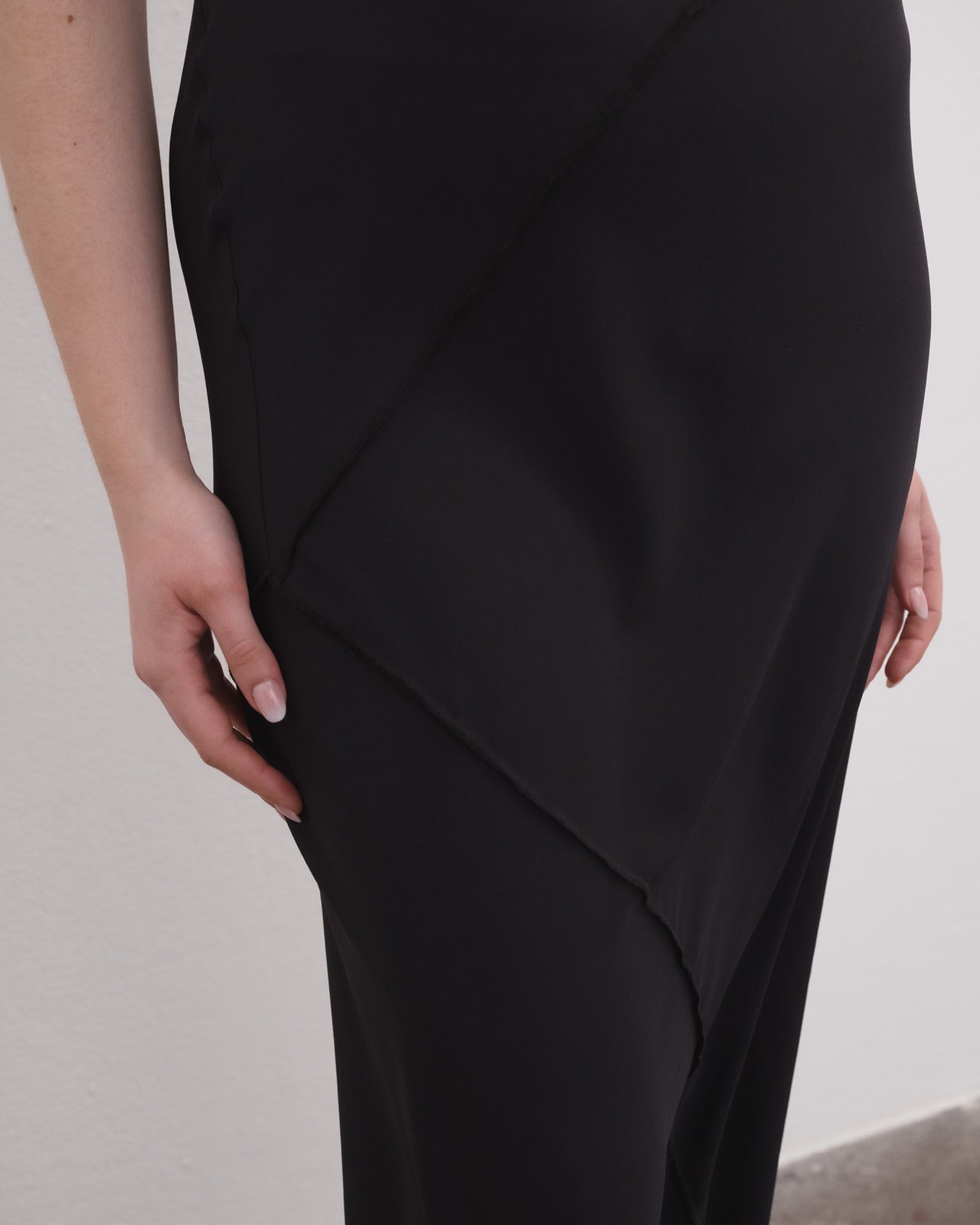 Lava Dress - Silk Crepe - Black