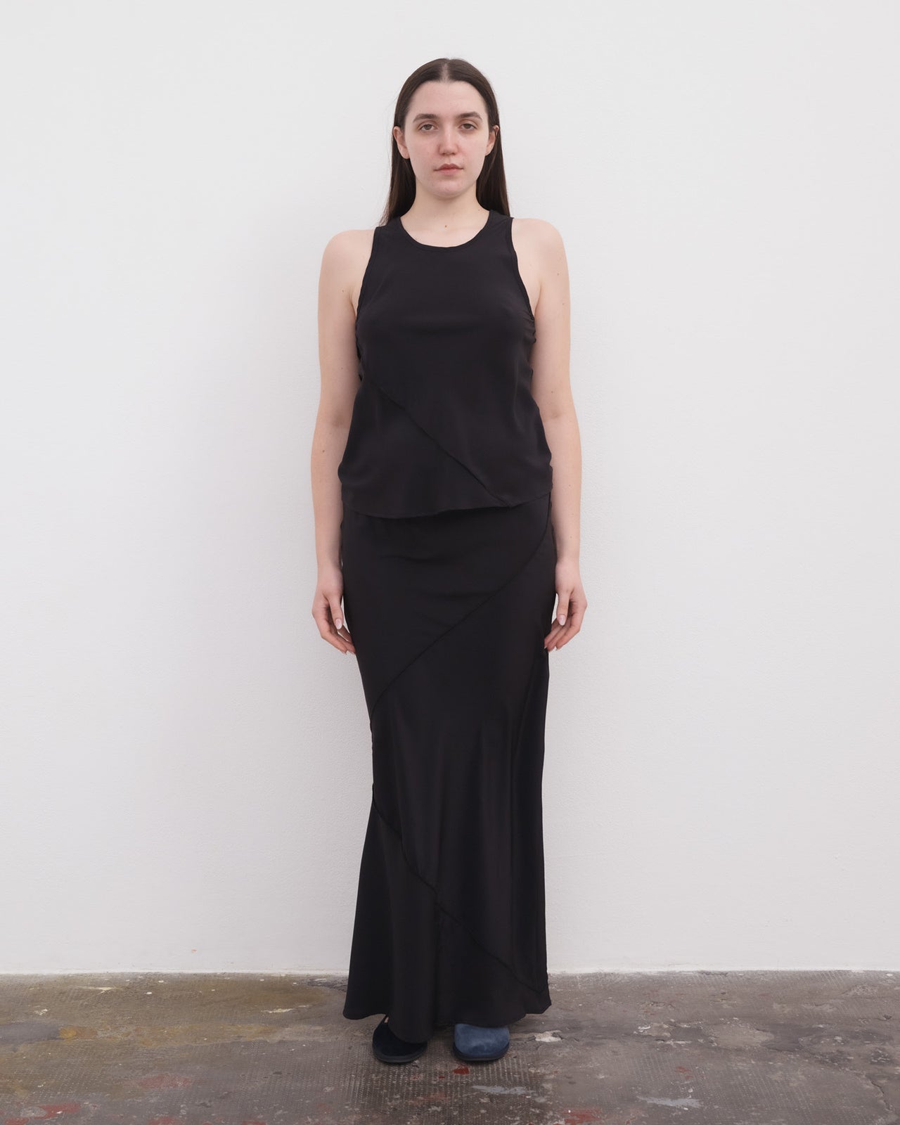 Lava Skirt - Silk Crepe - Black