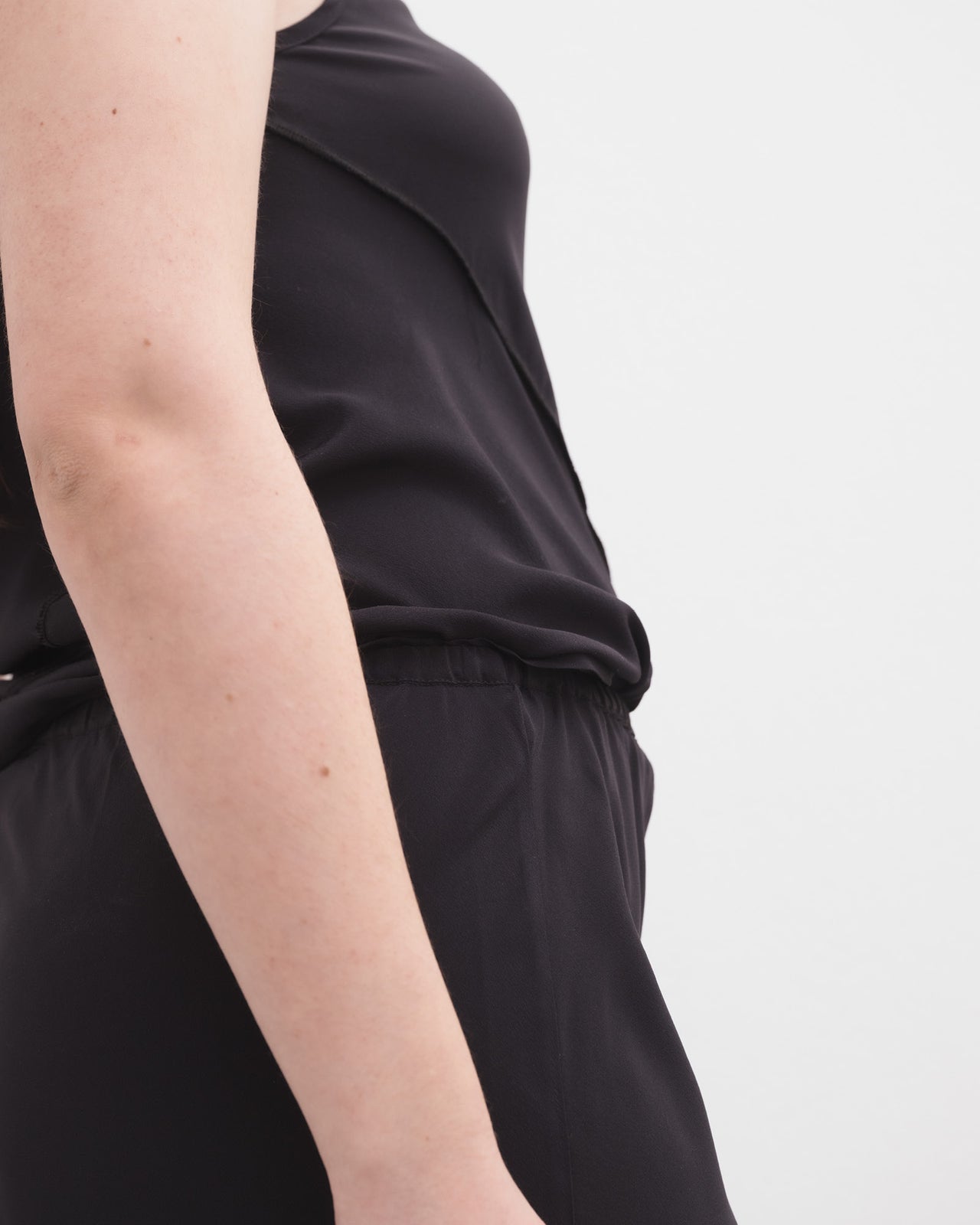 Lava Skirt - Silk Crepe - Black
