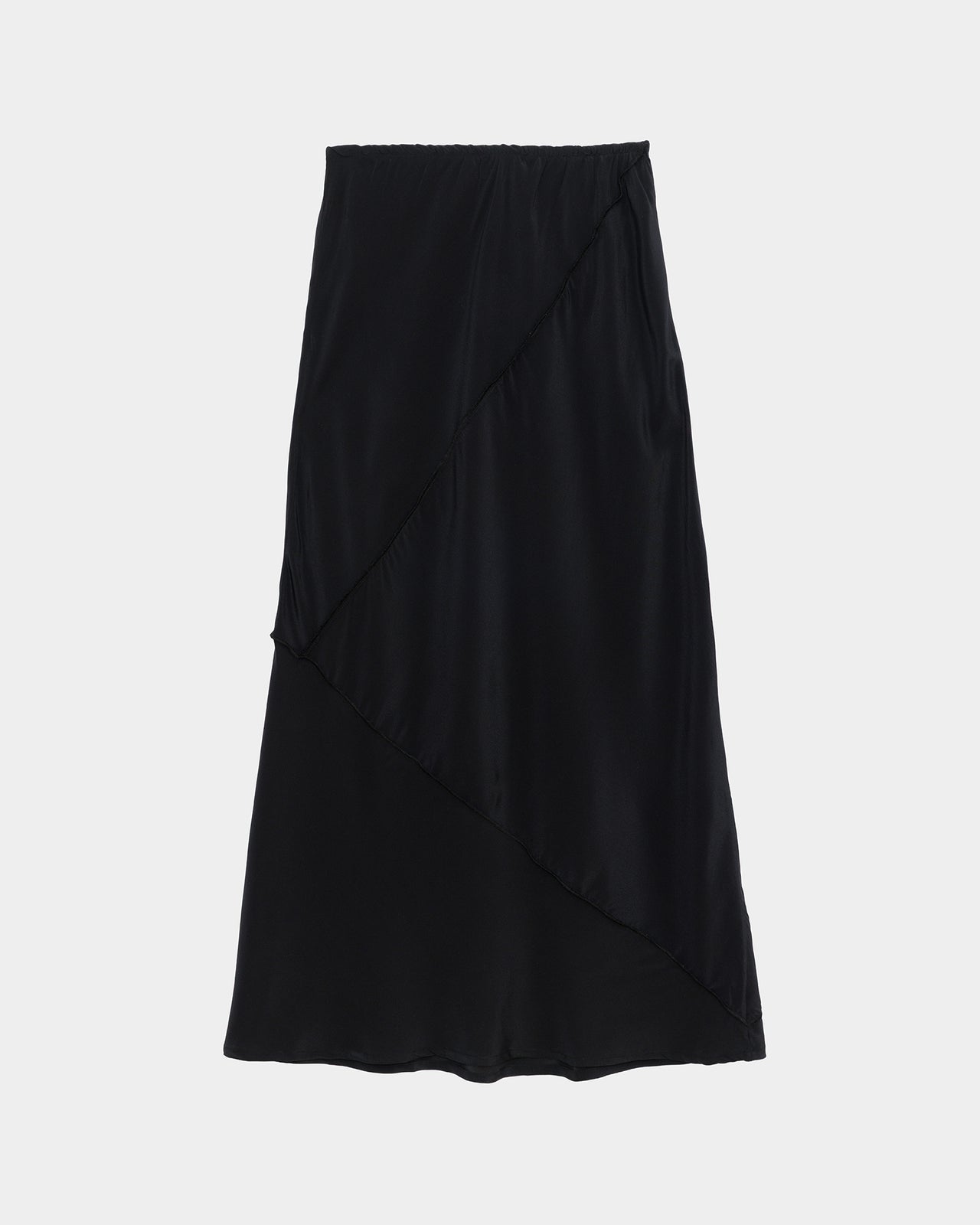 Lava Skirt - Silk Crepe - Black