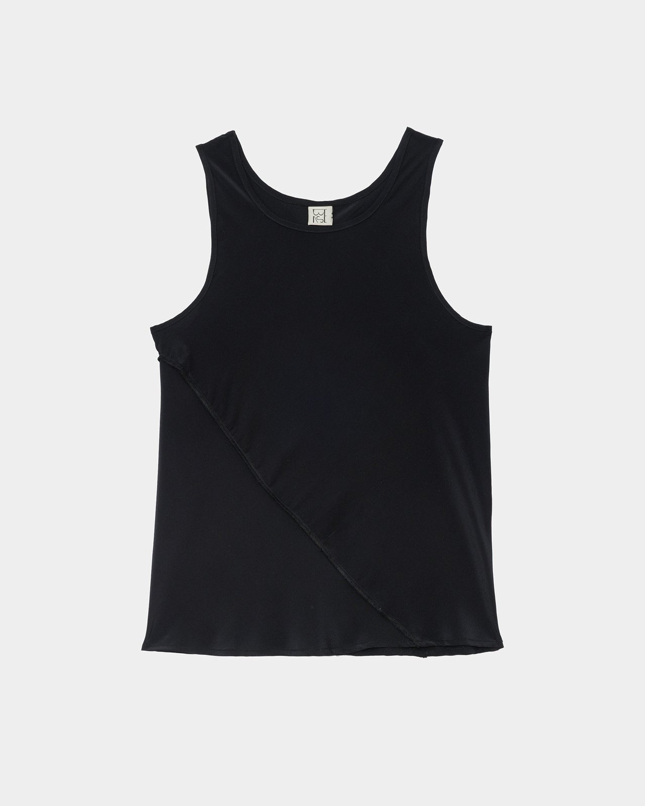 Lava Top - Silk Crepe - Black