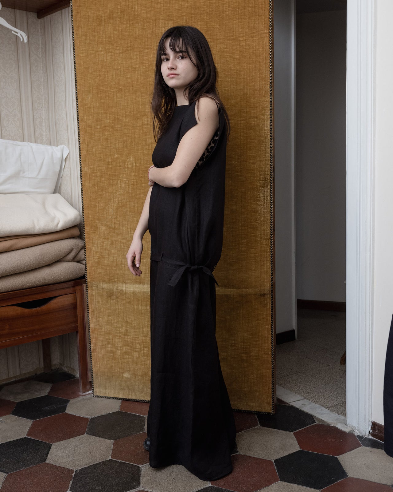 Leo Dress - Hemp - Black - WT23