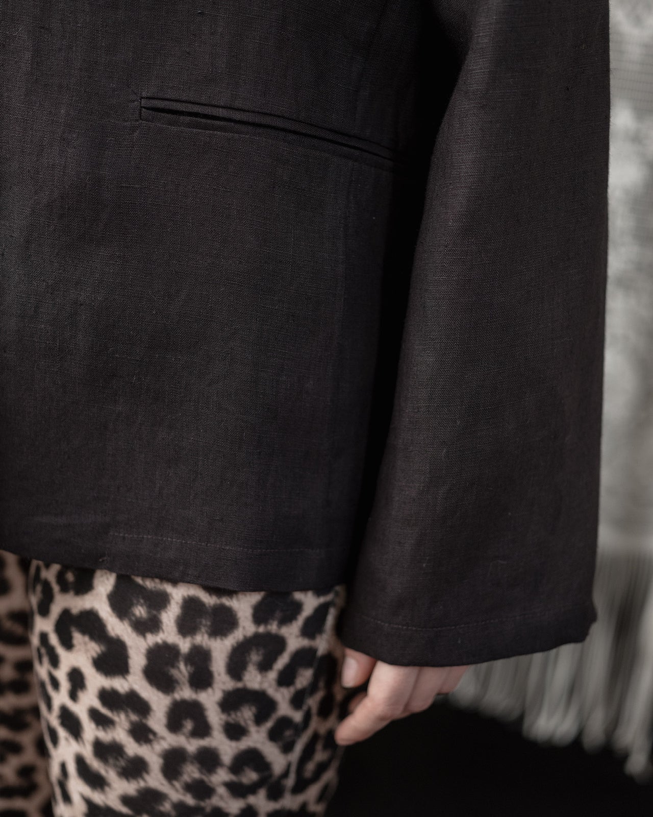 Leo Jacket - Hemp - Black - WT23