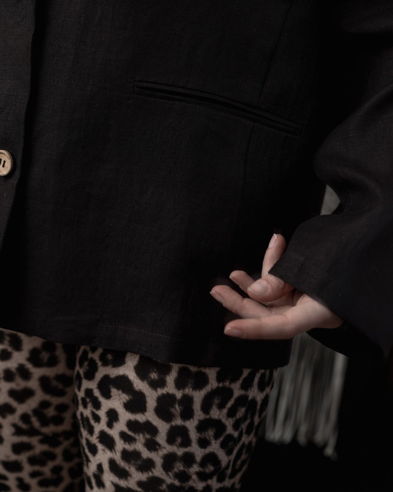 Leo Jacket - Hemp - Black - WT23