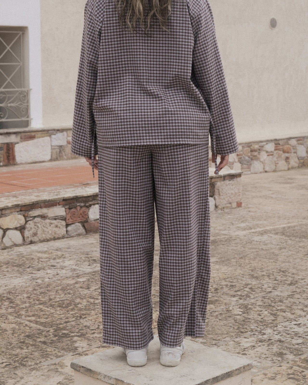 Limber Pants - Organic Cotton - Brown Grey Flannel