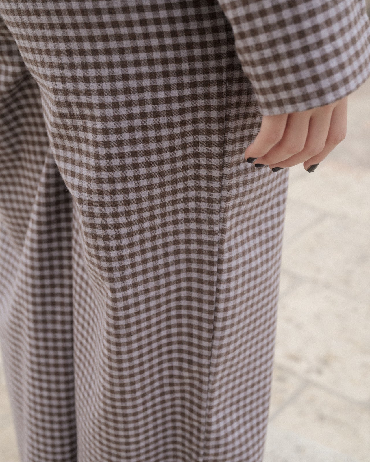 Limber Pants - Organic Cotton - Brown Grey Flannel