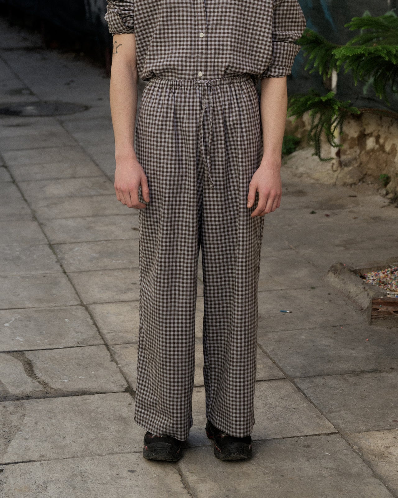 Limber Pants - Organic Cotton - Brown Grey Flannel