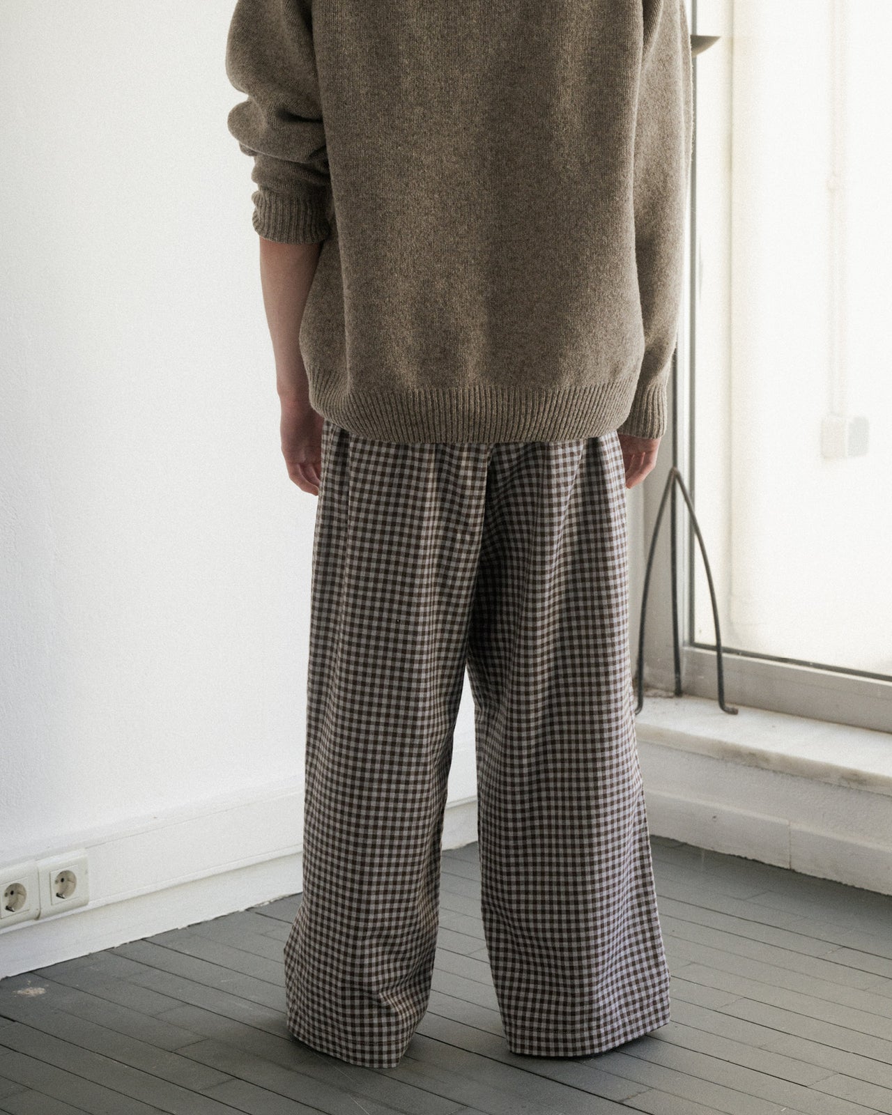 Limber Pants - Organic Cotton - Brown Grey Flannel