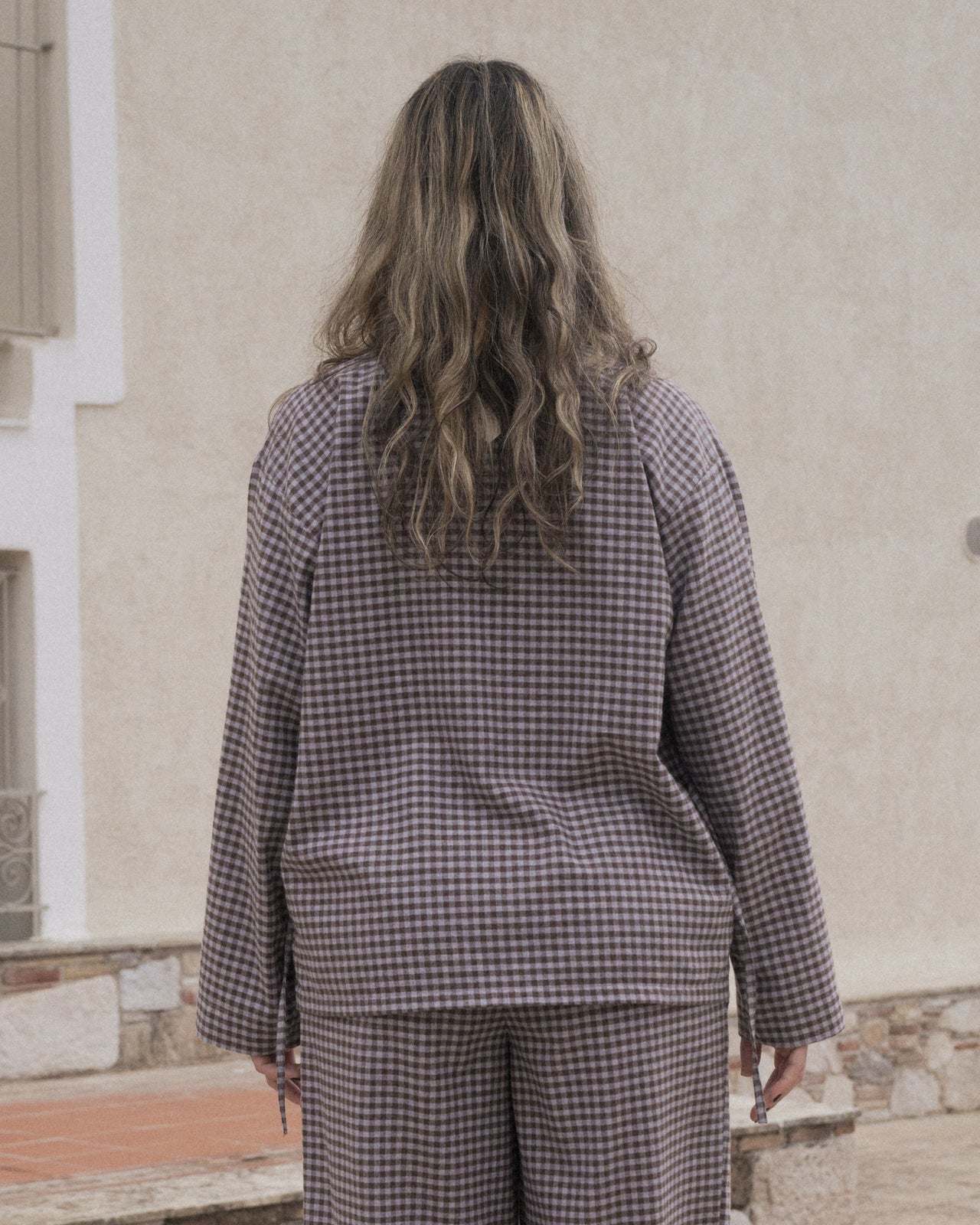 Limber Shirt - Organic Cotton Flannel - Brown Grey Flannel