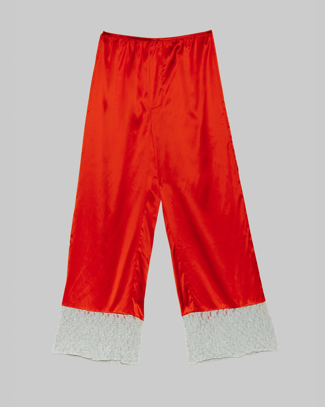 Line Pants - Ecovero Satin - Sync Red / Green