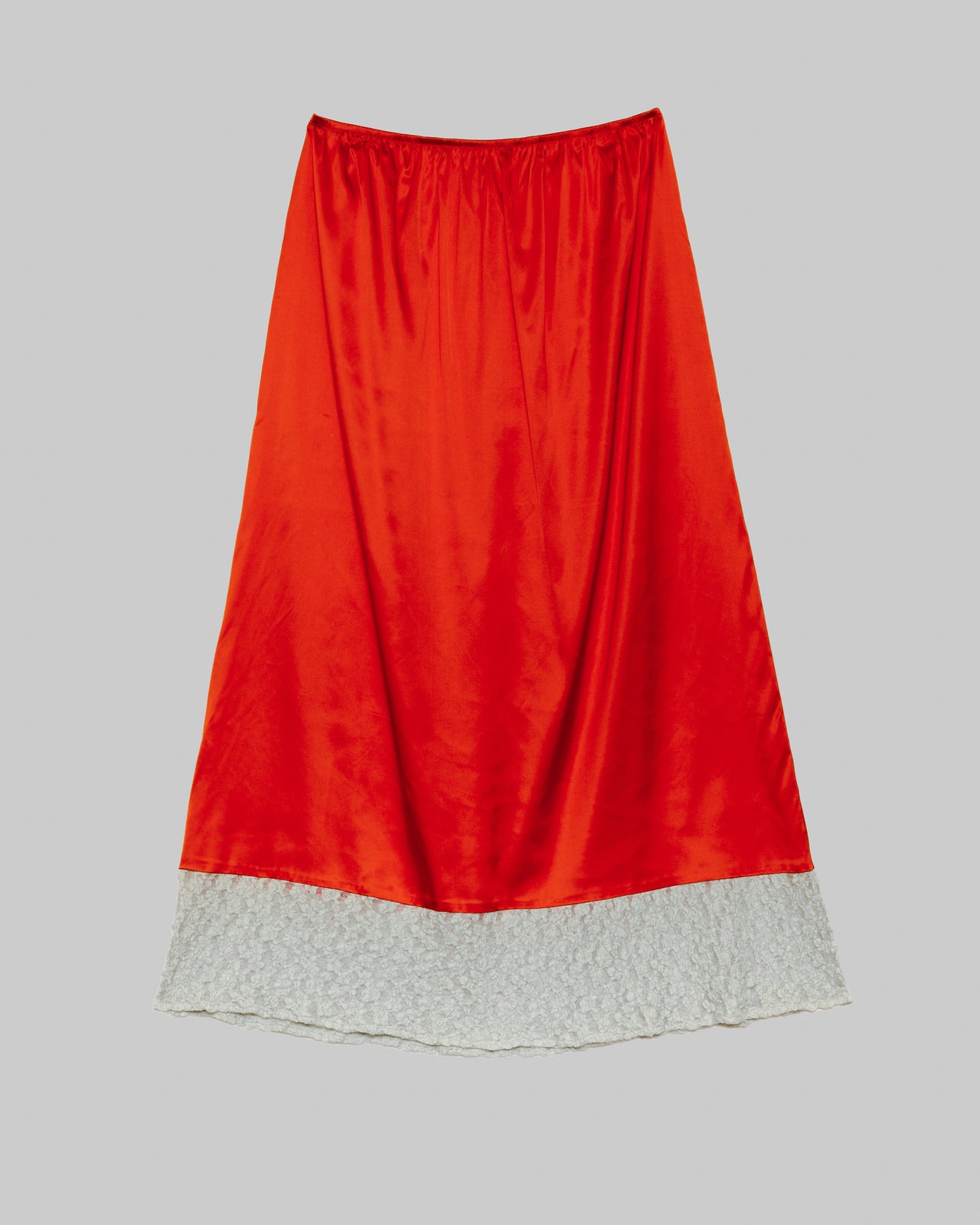 Line Skirt - Ecovero Satin - Sync Red / Green